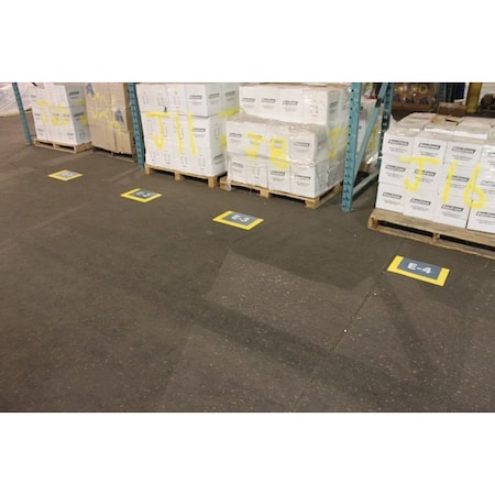 Ergomat DuraView 3 sided - Long Side Open - 15in x 10.5in Yellow, 10PK DV-157.5-Y-KIT